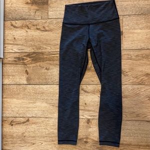 Lululemon Wunder Under Crop *Lux Heathered Black 6